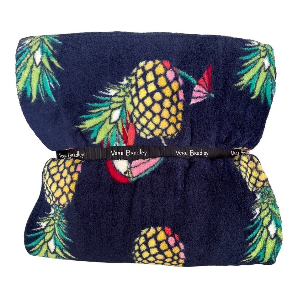 Vera Bradley Toucan Party Plush Throw Blanket